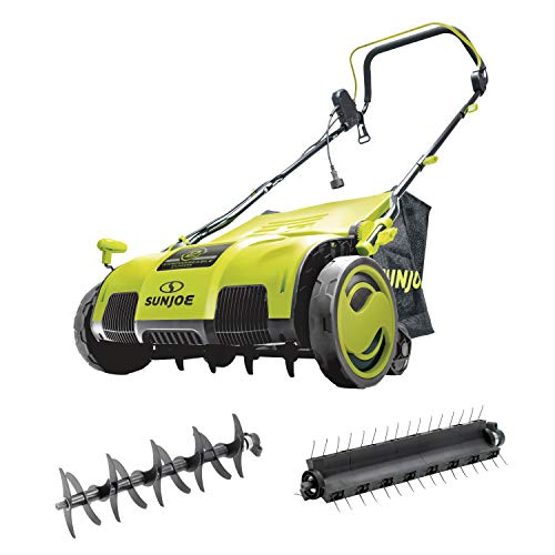 Sun Joe AJ805E 15-Inch 13-Amp Electric Dethatcher and Scarifier