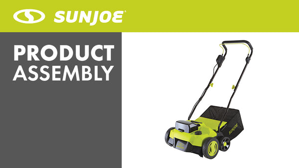 Sun Joe 24V-X2-DTS15 Scarifier and Dethatcher Kit, 5-Depth Positions, 15-inch, Brushless Motor, w/ 2 x 24-V 4.0-Ah Batteries and Dual Port Charger