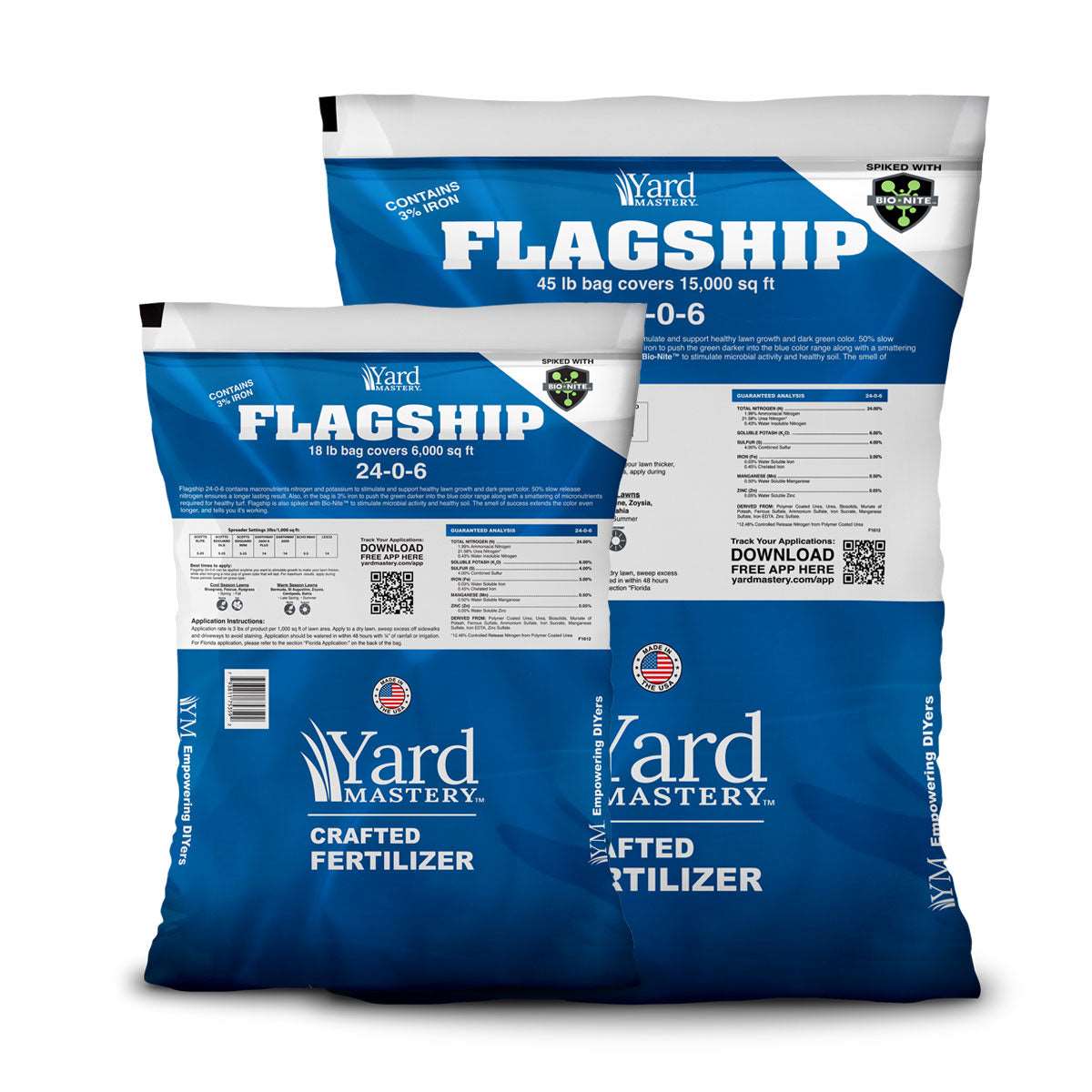 24-0-6 Flagship 3% Iron - Bio-Nite - Granular Lawn Fertilizer